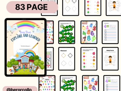 83 Pages of Busy Book for Preschool