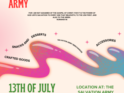 Pink-green-bold-gradient-flea-market-event-poster